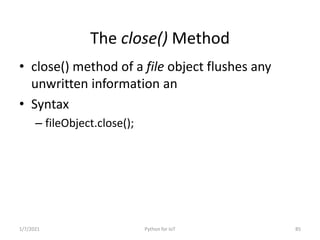 Python for IoT