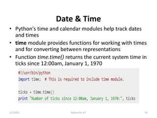 Python for IoT
