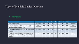 Multi Questionnaire Design Constructing well-designed questionnaire | PPTX