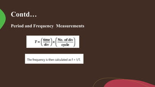 Contd…
Period and Frequency Measurements
 