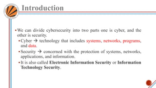 CyberSecurity presentation for basic knowledge about this topic | PPT
