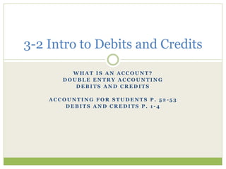 Unit 3 Debits and Credits | PDF