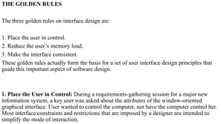 user interface design software engineering | PPTX
