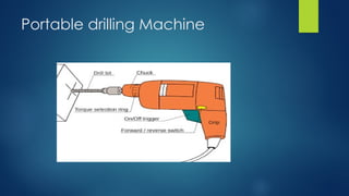 Portable drilling Machine
 