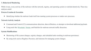 Dynamic malware Analysis with samples & tool | PPTX