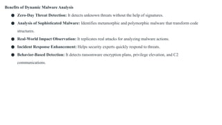 Dynamic malware Analysis with samples & tool | PPTX