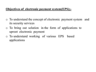 Electronic Payment System | PPTX