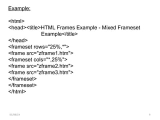 Unit 3 (frames) | PPT
