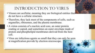 INTRODUCTION TO VIRUS
 