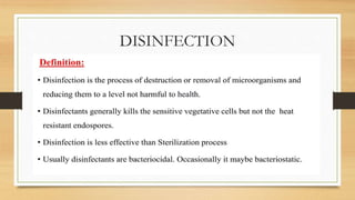 DISINFECTION
 