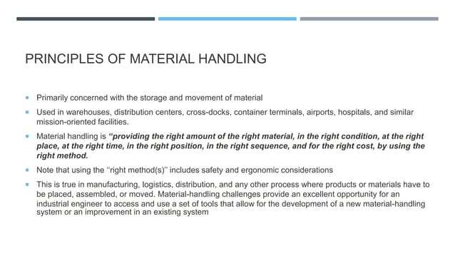 Handling of solids