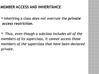 INHERITANCE in Java , Types of Inheritance | PPTX