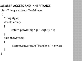 INHERITANCE in Java , Types of Inheritance | PPTX
