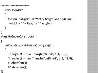 INHERITANCE in Java , Types of Inheritance | PPTX