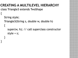 INHERITANCE in Java , Types of Inheritance | PPTX