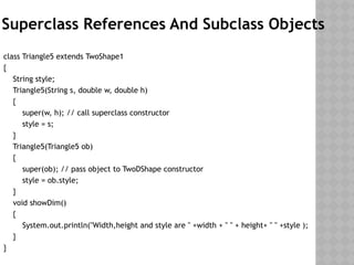 INHERITANCE in Java , Types of Inheritance | PPTX