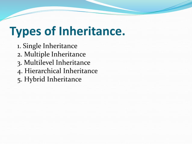 Inheritance in c++ | PPTX | Programming Languages | Computing