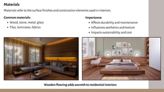 UNIT 3 INTERIOR DESIGN study material ID | PDF