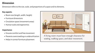 UNIT 3 INTERIOR DESIGN study material ID | PDF