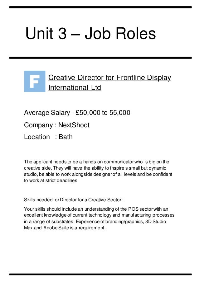 visual designer job description