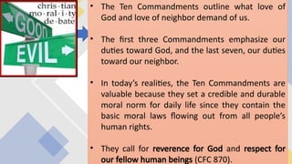 UNIT 3 Lesson 1 Grade 9 2024-2025. about the commandments | PPTX