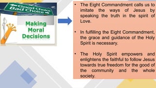 UNIT 3 Lesson 4 Grade 9 2024-2025. about the remaining commandments | PPTX