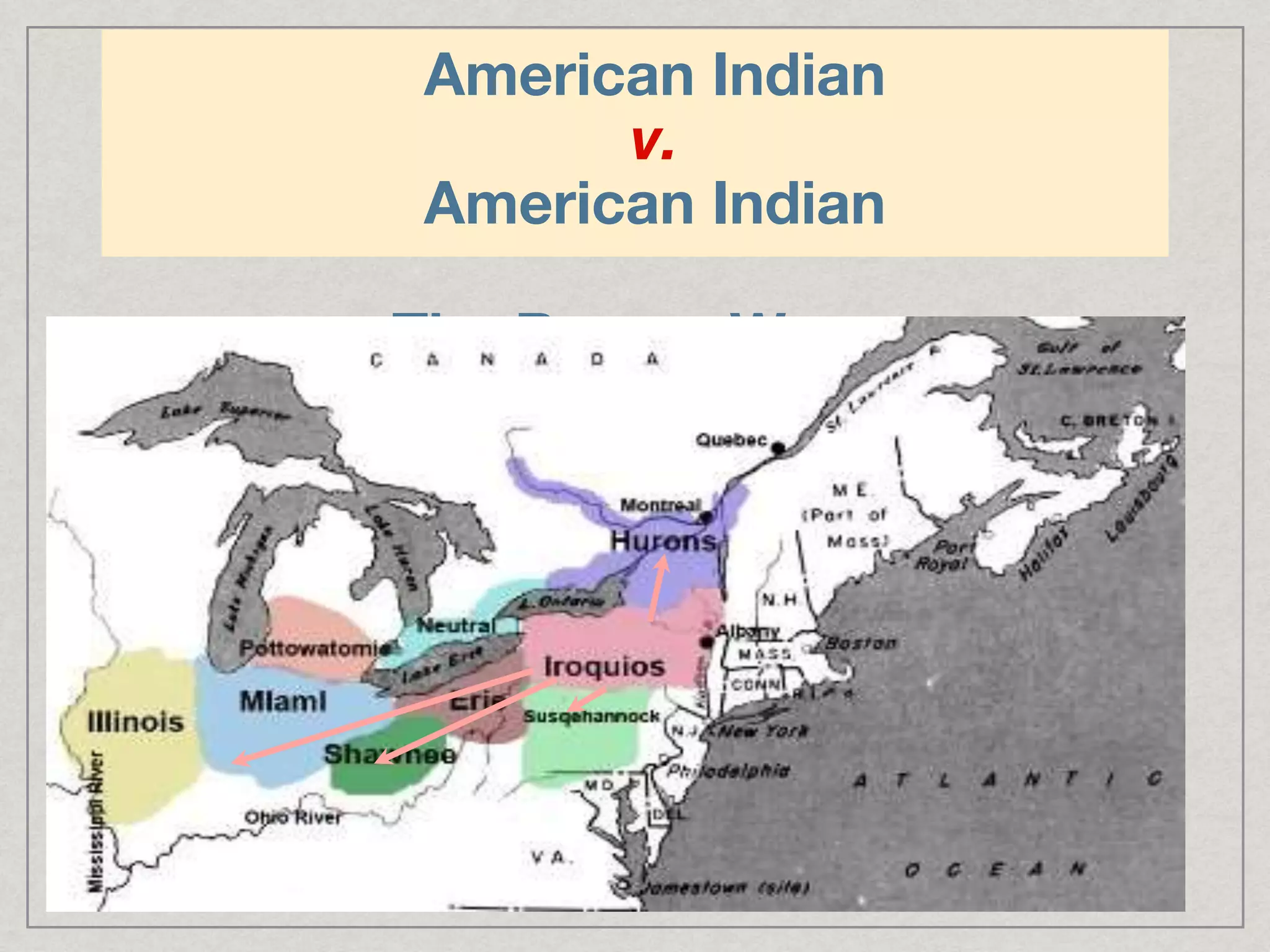 American Indian
v.
American Indian
The Beaver Wars
 