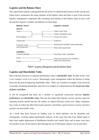 Unit 3 logistics costs lscm (18 pages)logistics management | PDF