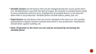 UNIT 3 Production and cost Concept managerial Economics | PPTX