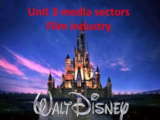Unit 3 media sectors
Film industry

 
