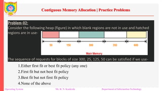 Unit 3 Memory Management.pdf Main Memory: Swapping, Allocation ...