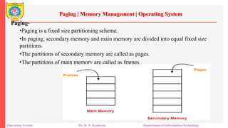 Memory Management Using Paging Unit 3 Memory Management.pdf Main Memory: Swapping, Allocation ...