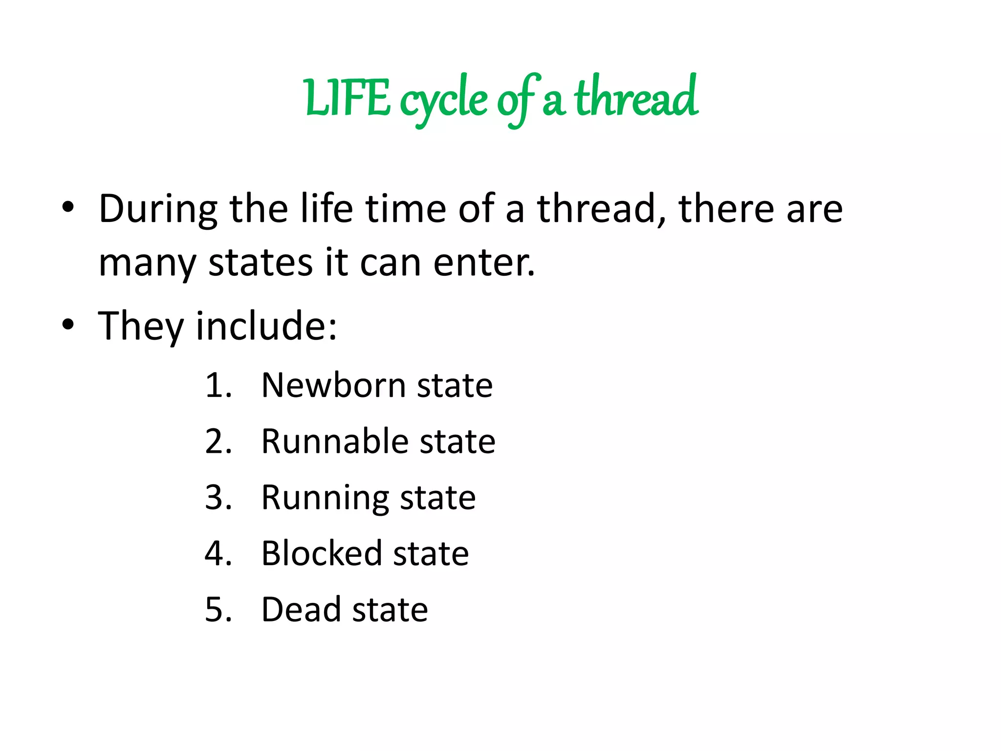 MULTI THREADING IN JAVA | PPTX