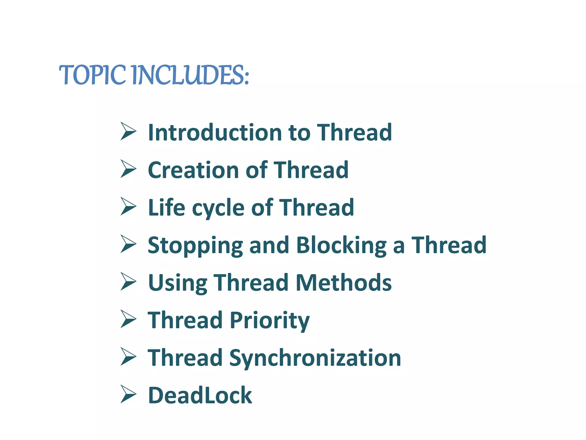 MULTI THREADING IN JAVA | PPTX