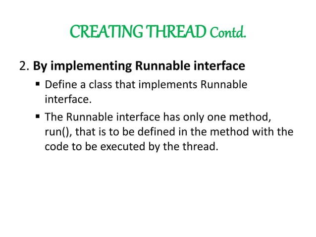 MULTI THREADING IN JAVA | PPTX