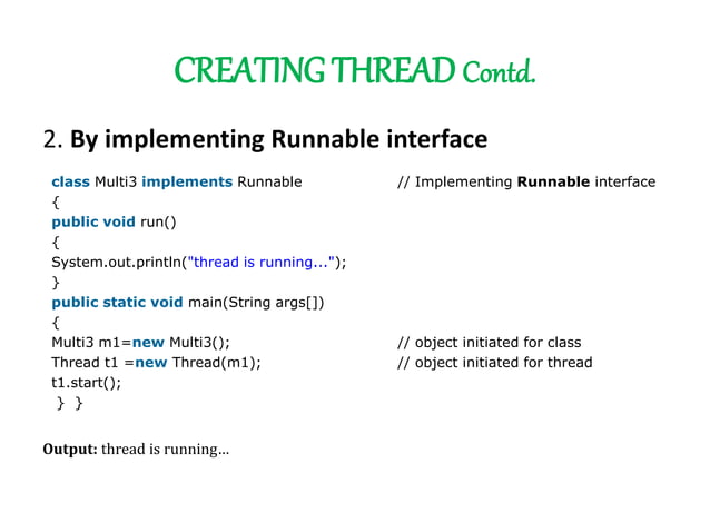 MULTI THREADING IN JAVA | PPTX