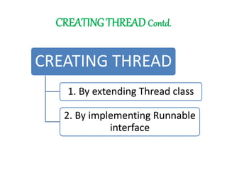 MULTI THREADING IN JAVA | PPTX