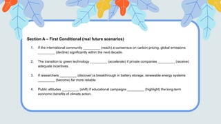 First Conditional Nat Geo UNIT 3 NATIONA GEO CONDITIONALS . A SUPPORT TO YOUR BOOKpptx | PPTX