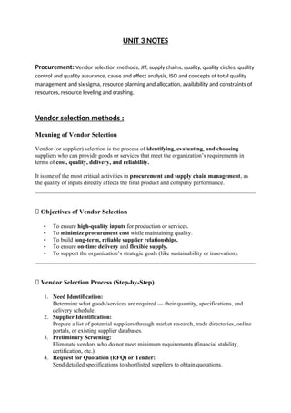 Project Management(BOE 070) notes Unite 4 AKTU | DOCX