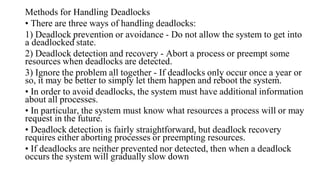 Comprehensive Strategies for Deadlock Management in Operating Systems | PDF