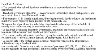 Comprehensive Strategies for Deadlock Management in Operating Systems | PDF