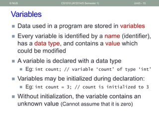 Unit3 overview of_c_programming | PPTX
