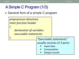 Unit3 overview of_c_programming | PPTX
