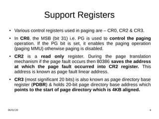 PAI Unit 3 Paging in 80386 Microporcessor | PDF