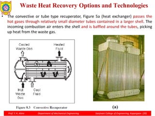 Recuperator Shell Waste Heat Recovery and Sustainable Energy | PDF