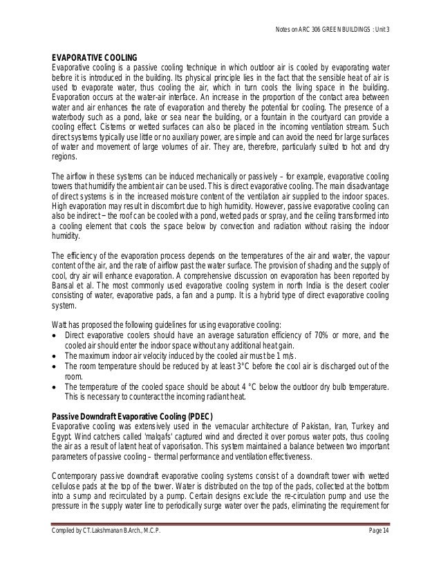 passive cooling techniques essay Find essay examples essay passive cooling and ventillation - research paper site’s climate and whether patterns to successfully employ the passive cooling. passive cooling techniques essay Find essay examples essay passive cooling and ventillation - research paper site’s climate and whether patterns to successfully employ the passive cooling.