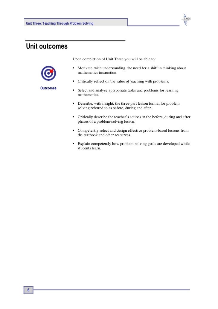 Diverse problem solving resume