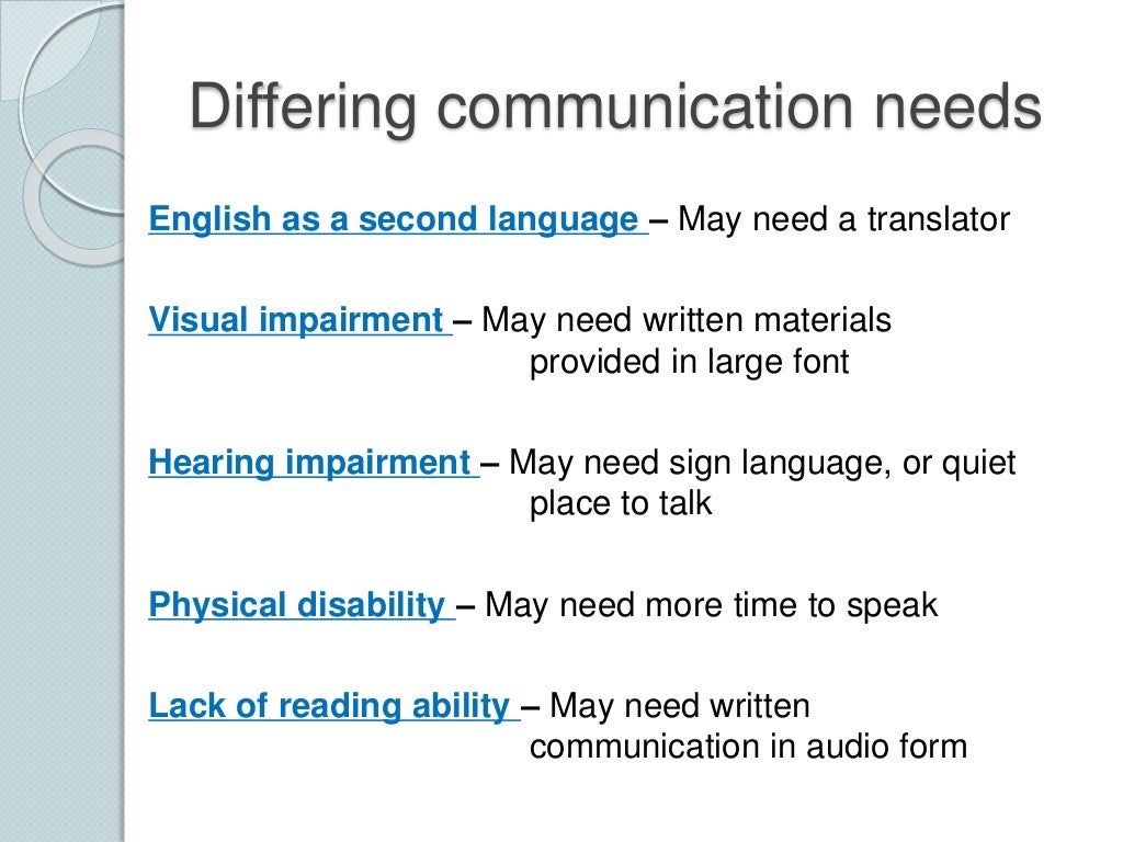 Unit 3 pp effective communication in health and social care
