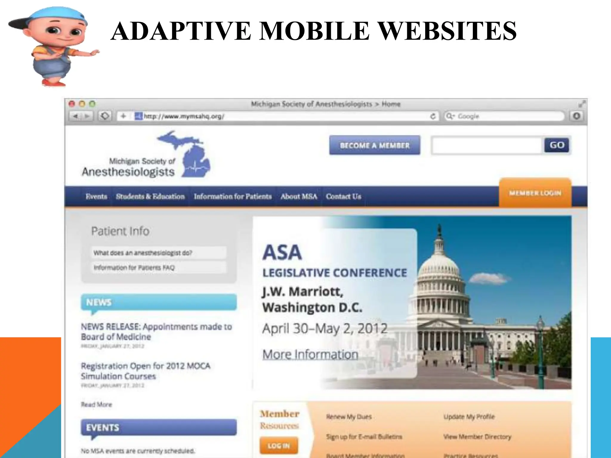 ADAPTIVE MOBILE WEBSITES
 