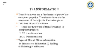 Comprehensive Guide to 3D Transformations in Computer Graphics and ...